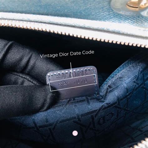 dior purse date codes